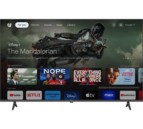 شاشة تلفزيون LED سمارت هاير 55 بوصة بدقة 4K UHD مع ريسيفر داخلي - H55K80EU